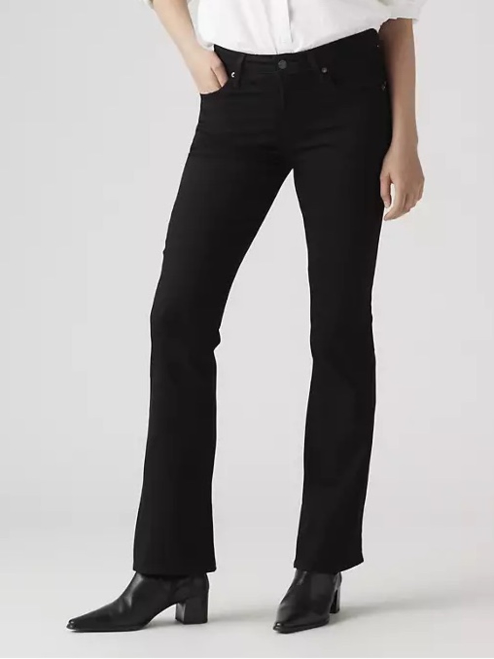 Levi’s 725 High Rise Bootcut Jeans Black Size 27